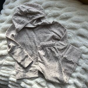 Childhoods Polka Dot Hoodie and Pants Set, 4t